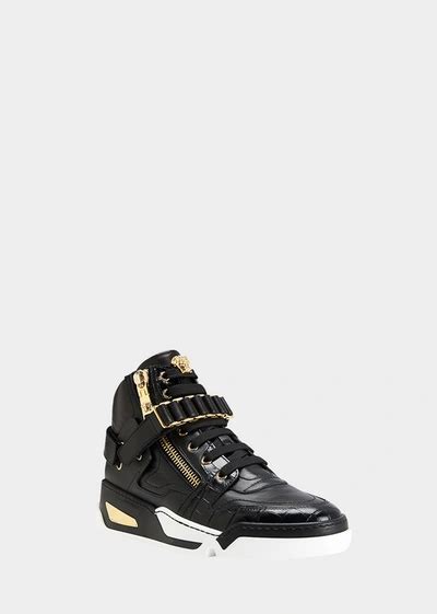 versace sneakers salehe|versace zipped high top sneakers.